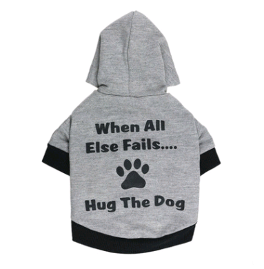 Hug The Dog Hoodie for Pets - Teddy Dog Apparel
