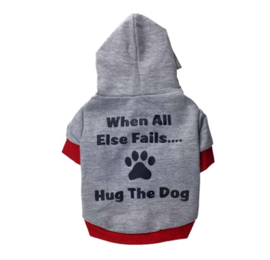Hug The Dog Hoodie for Pets - Teddy Dog Apparel